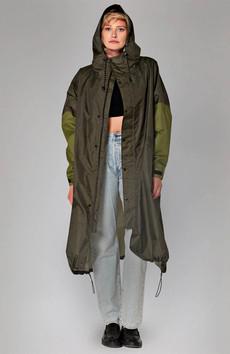 Herringbone Rain Coat via Sophie Stone