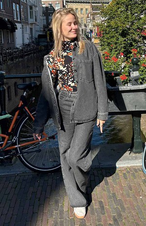 Solace denim shirt grey from Sophie Stone