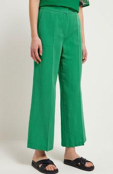 Wide leg pantalon groen via Sophie Stone