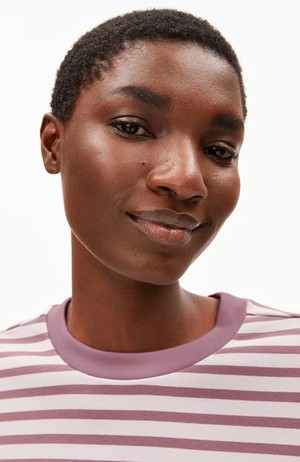 Frankaa stripe trui dark berry from Sophie Stone