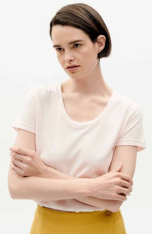 Regina t-shirt cream pink from Sophie Stone