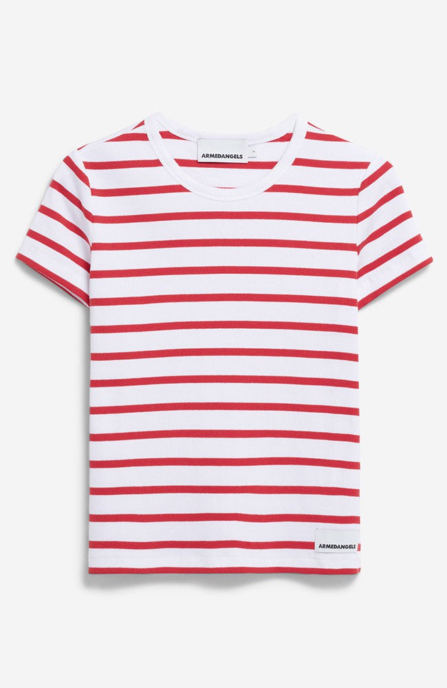 Kardaa stripes shirt white coral from Sophie Stone