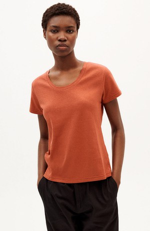 Regina t-shirt clay red from Sophie Stone