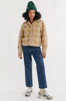 Hoben jas mustard check via Sophie Stone