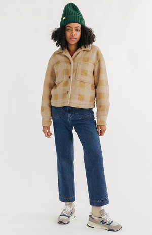 Hoben jas mustard check from Sophie Stone