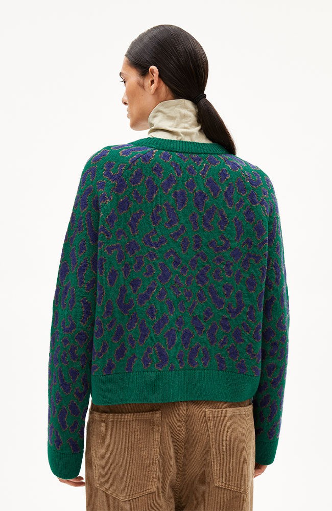 Diliriaa trui leopaa green from Sophie Stone
