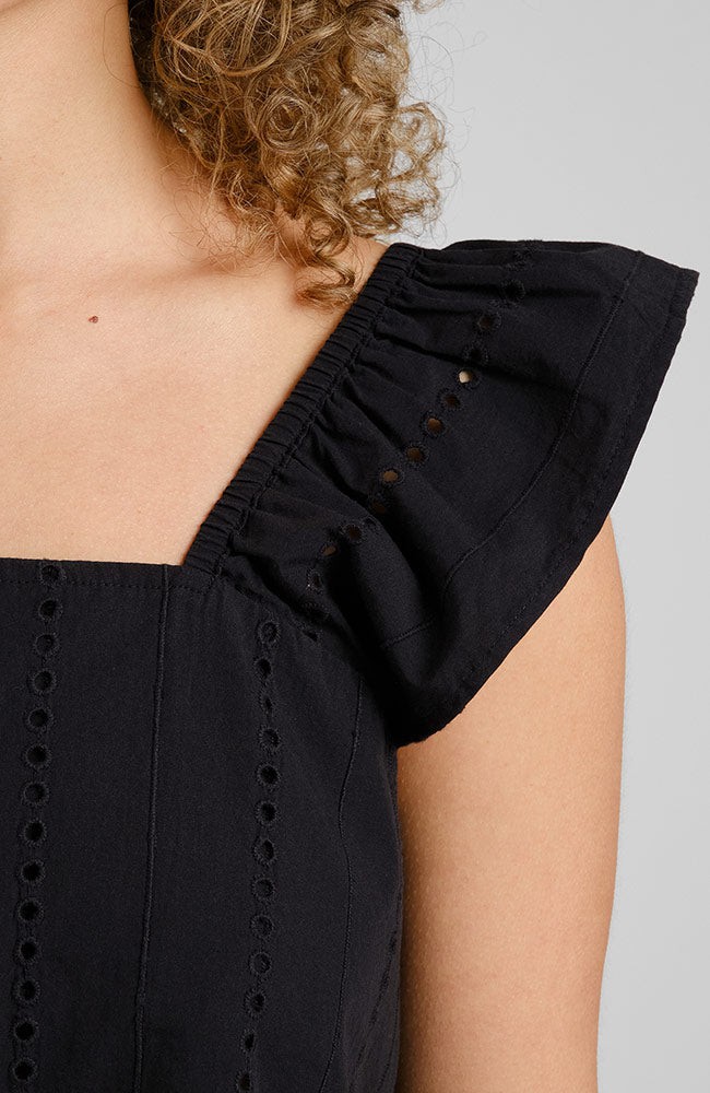 Furusund Schiffli top zwart from Sophie Stone