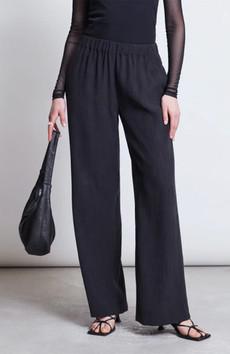 Hava Crinkle broek zwart via Sophie Stone