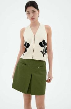 Marigold Robbie vest beige via Sophie Stone