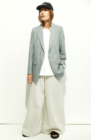 Mikulaa striped blazer seagreen from Sophie Stone