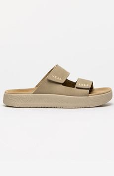 Etna slipper taupe via Sophie Stone