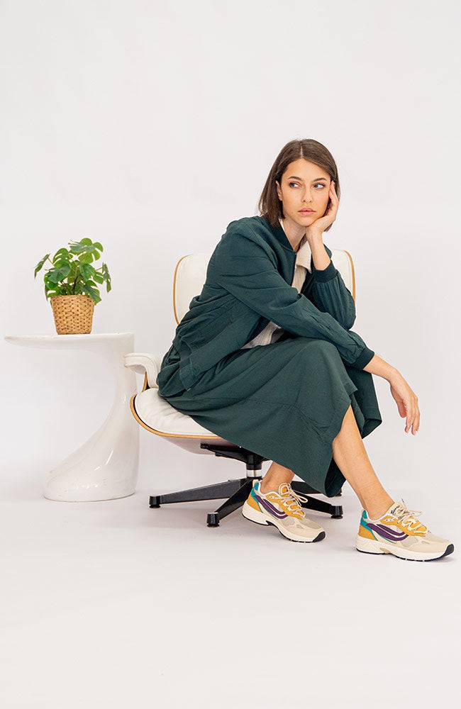 G-eco '99 Multi Flowers Sand/Wheat/Purple/Petrol from Sophie Stone