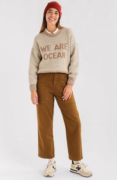 Cushendall trui beige via Sophie Stone