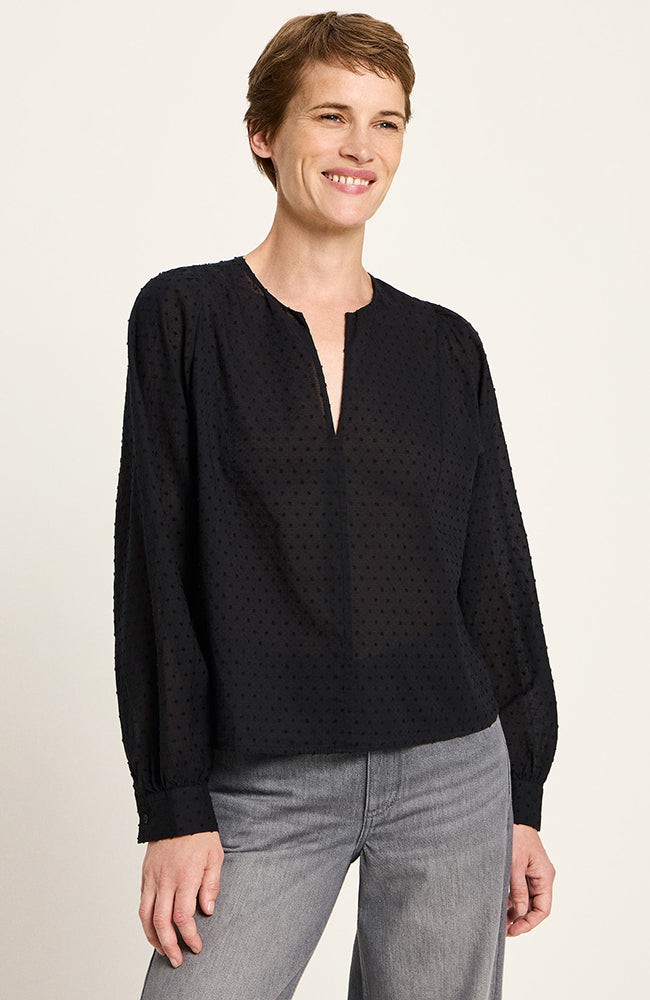 Blouse structuur zwart from Sophie Stone