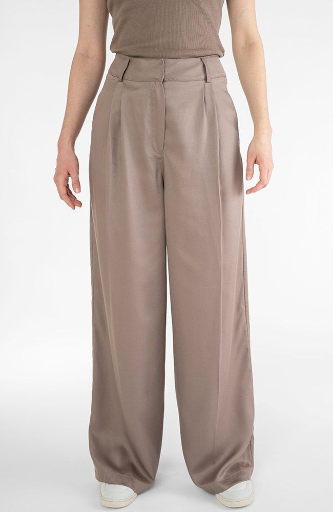 Bruine wide leg pantalon from Sophie Stone