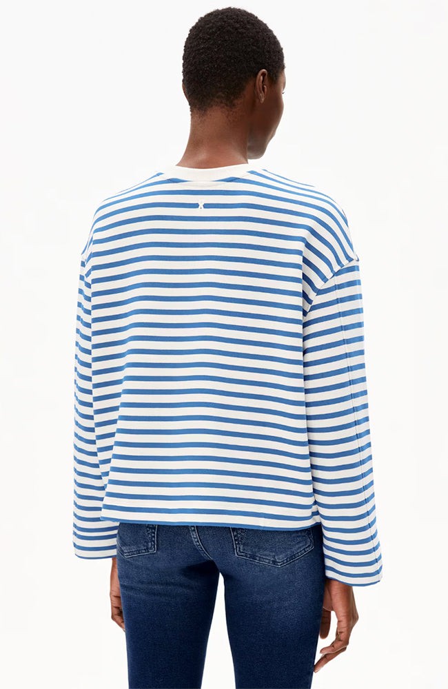Frankaa stripe trui dark morning from Sophie Stone