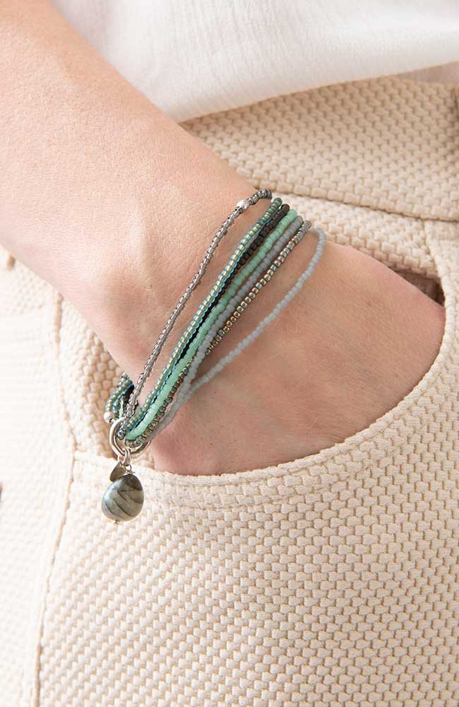 Nirmala bracelet Labradorite Silver from Sophie Stone