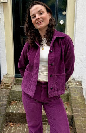 Ota cord jasje mauve wine from Sophie Stone