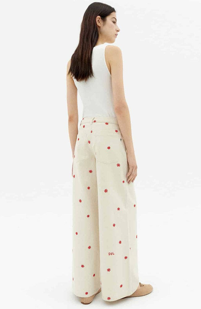 Sol chain hedda broek off white from Sophie Stone