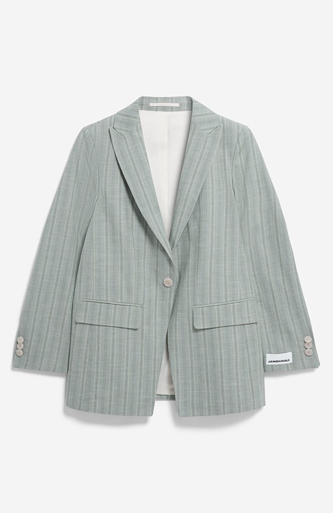 Mikulaa striped blazer seagreen from Sophie Stone