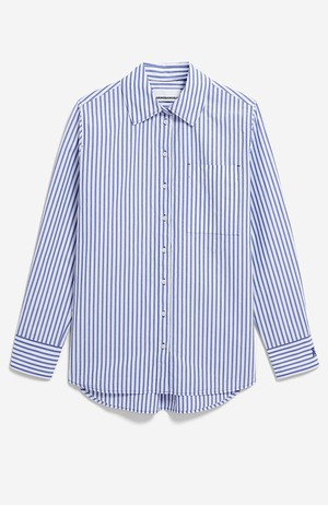 Stripe loose shirt blouse blauw from Sophie Stone
