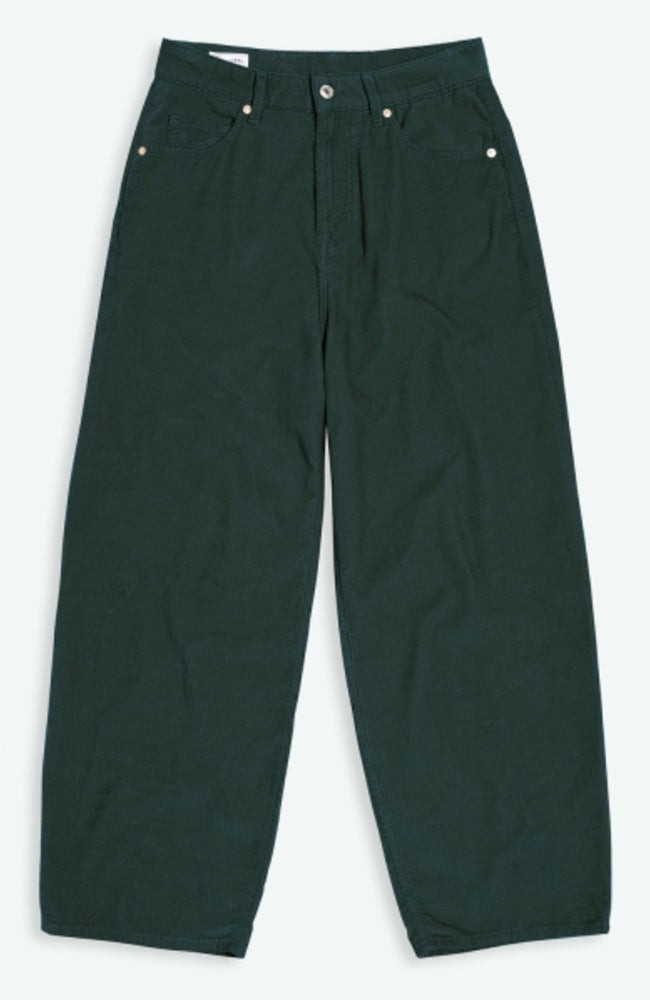 Leila cord broek dark green from Sophie Stone
