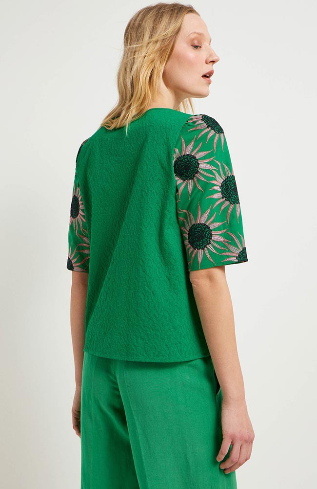 Blouse bloem groen from Sophie Stone