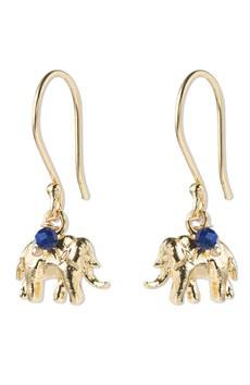 Generous oorbellen Lapis Lazuli olifant via Sophie Stone
