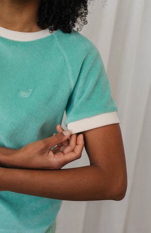 Carvel badstof shirt mint from Sophie Stone