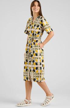 Orrefors lemon tiles jurk via Sophie Stone