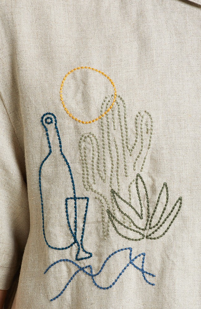 Marstrand overhemd linnen ecru from Sophie Stone
