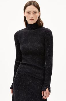 Alaania top tweed zwart via Sophie Stone