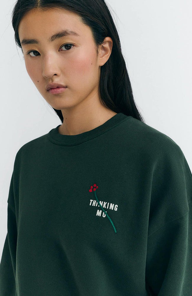 Jodie trui flower green from Sophie Stone