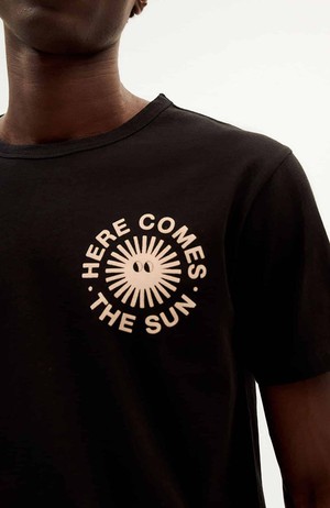 Happy sun t-shirt zwart from Sophie Stone