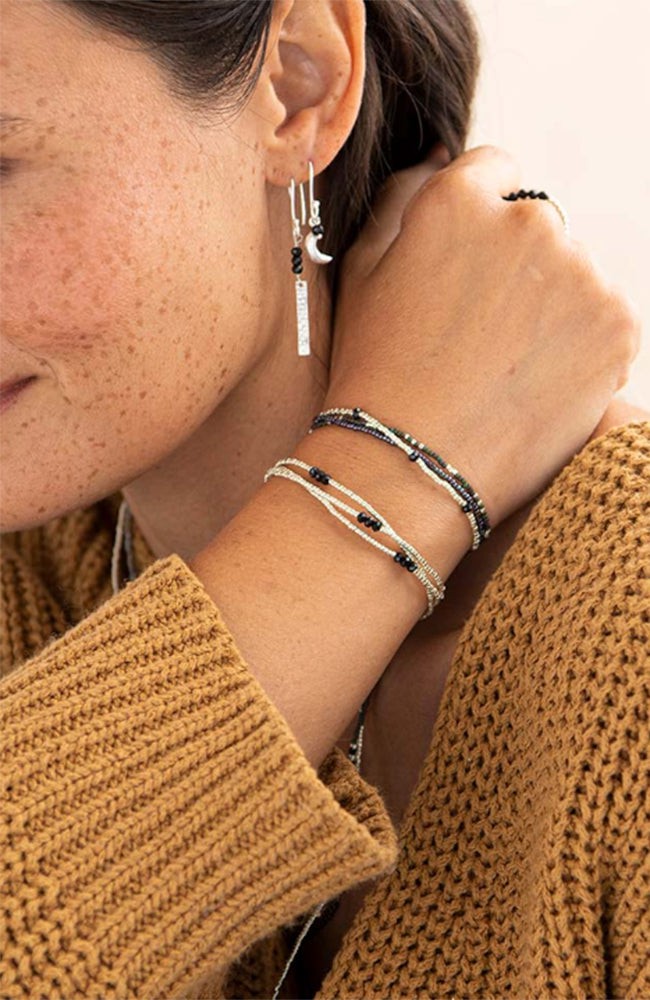 Shiny armband Black Onyx from Sophie Stone
