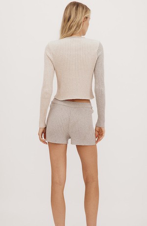 True knit shorts grijs from Sophie Stone