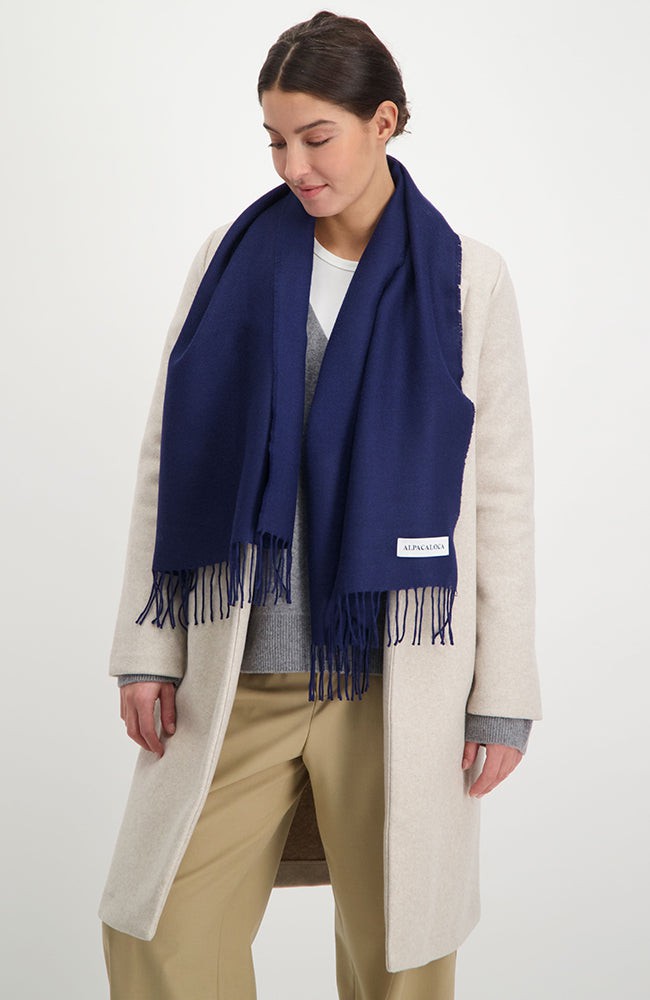 Sjaal baby alpaca navy from Sophie Stone
