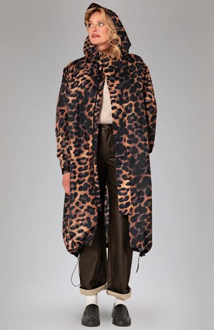 Dark Leopard Rain Coat from Sophie Stone