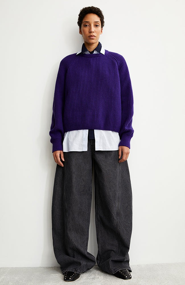 Kaagi trui indigo lilac from Sophie Stone