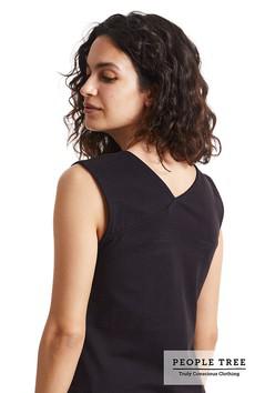 Yoga V-back vest zwart via Sophie Stone
