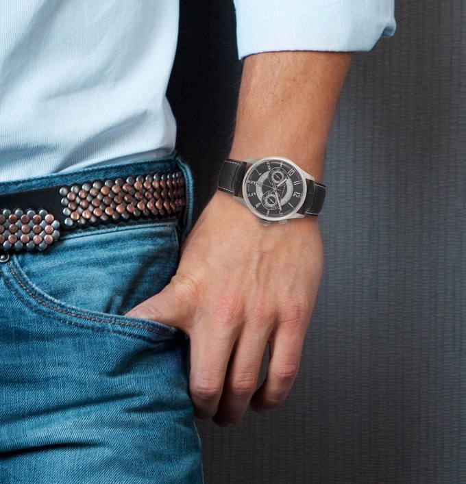 Brix+Bailey Heyes Automatic Chronograph Watch, Steel from Sostter