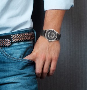 Brix+Bailey Heyes Automatic Chronograph Watch, Steel from Sostter