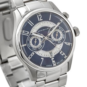 Brix+Bailey Men's Navy Steel Automatic Chronograph Watch from Sostter