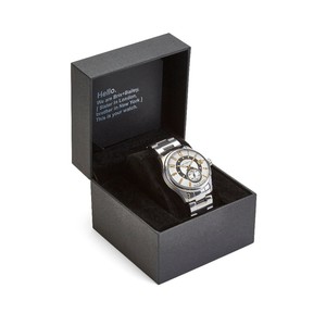 Brix + Bailey Stainless Steel Quartz Watch, 40mm, Black/Silver from Sostter