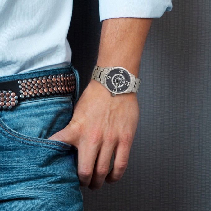 Brix+Bailey Simmonds Triple-Numbered Stainless Watch from Sostter