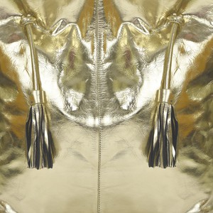 Gold Metallic Leather Hobo Shoulder Bag - Brix + Bailey from Sostter