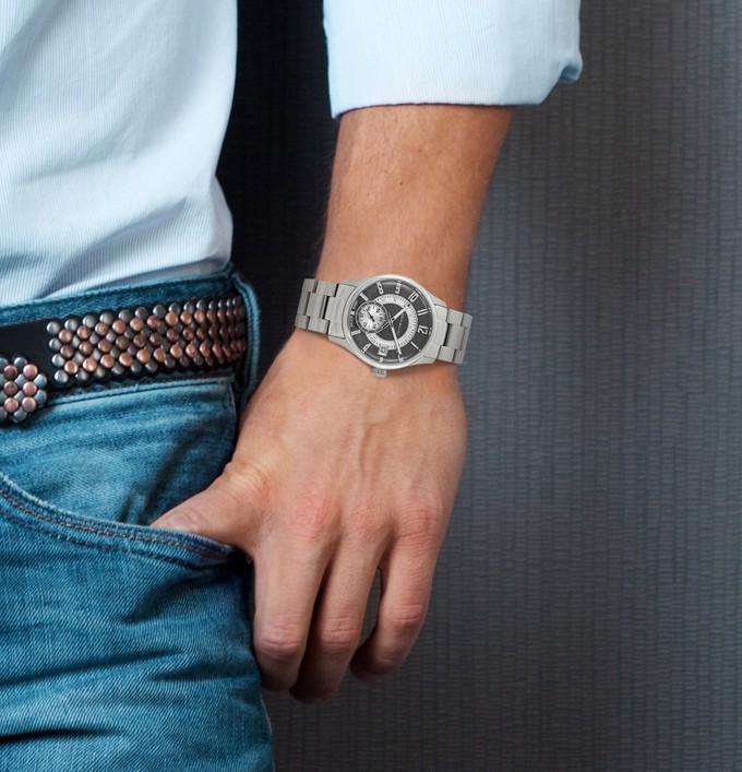 Brix + Bailey Stainless Steel Men's Quartz Watch 40mm from Sostter