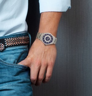 Brix + Bailey Vintage Navy Steel 40mm Men's Watch from Sostter