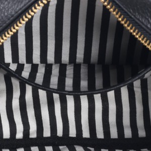 Black Convertible Leather Crossbody Belt Bag from Sostter