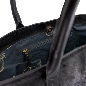 Black Large Leather Tote from Sostter